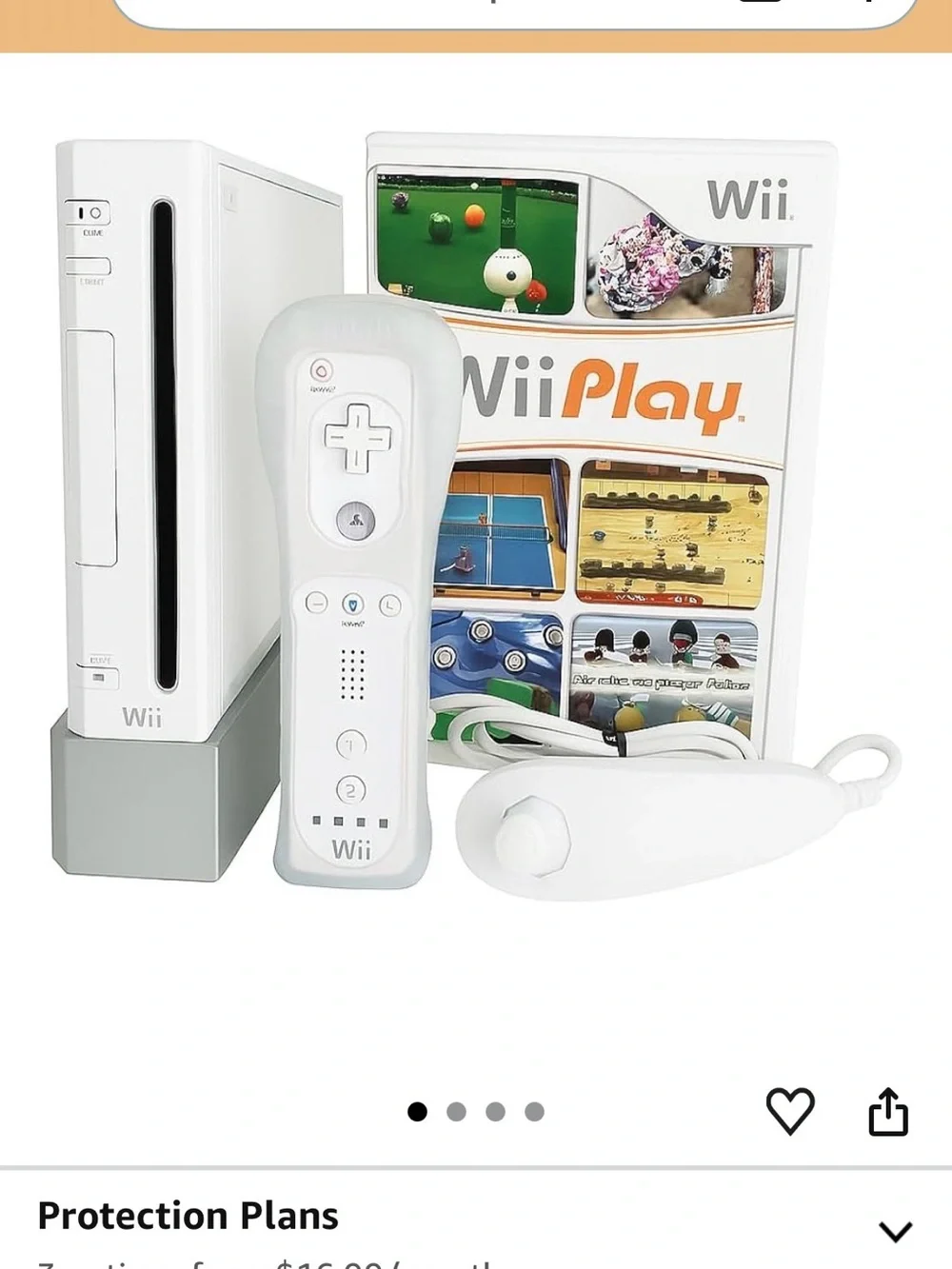 Nintendo White Wii Console Bundle with Wii Remote, Nunchuk & Wii Play